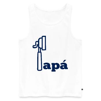 Espresso Cafe Spanish Dad - Men's Premium Organic Tank Top - white - Front - AI Model Male 178 light (178cm)