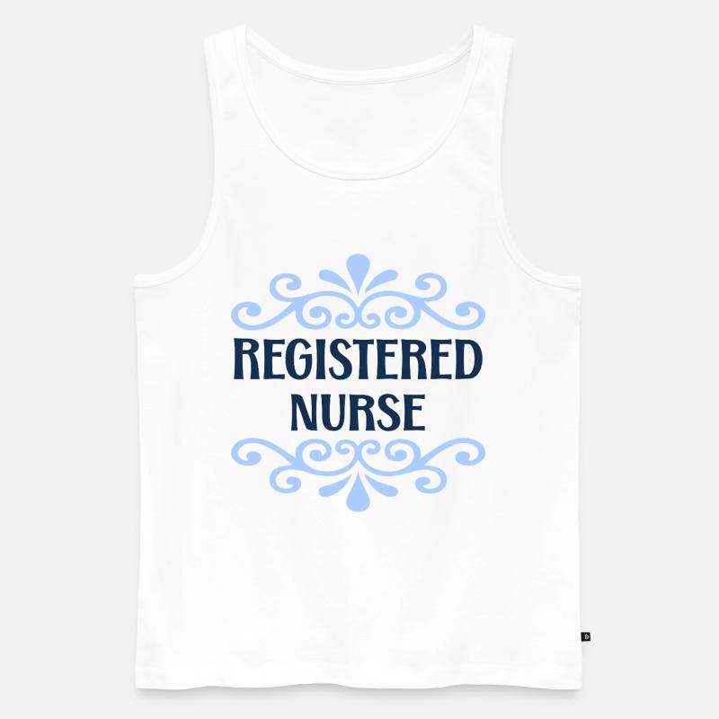 examinierte Krankenschwester - Männer Premium Bio Tank Top - Weiß