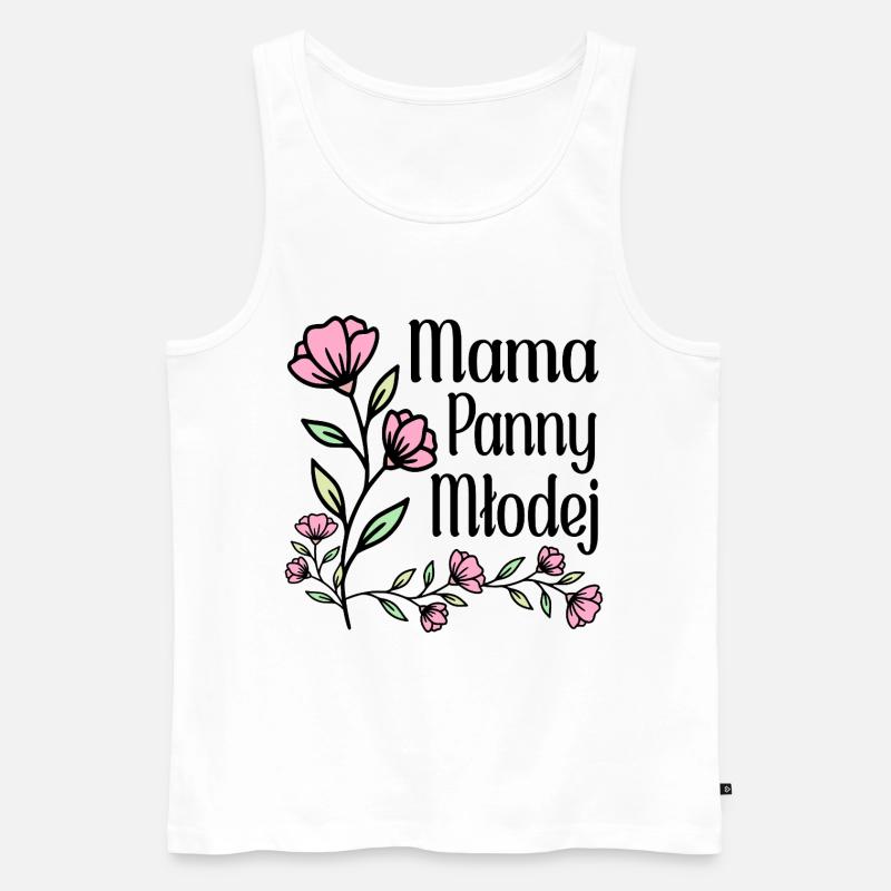Mutter der Braut - Männer Premium Bio Tank Top - Weiß