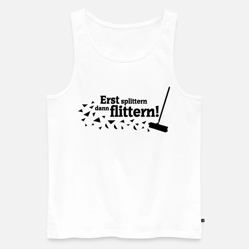 Polterabend Spruch - Männer Premium Bio Tank Top - Weiß