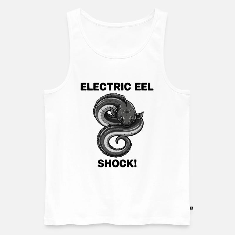 Electric Eel Shock Eel - Men's Premium Organic Tank Top - white