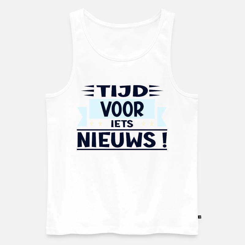 Neuanfang - Männer Premium Bio Tank Top - Weiß