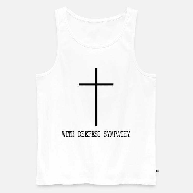 Herzliches Beileid - Männer Premium Bio Tank Top - Weiß