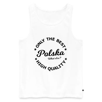 Polen Fans - Männer Premium Bio Tank Top - Weiß - Vorne - Michal (187cm)