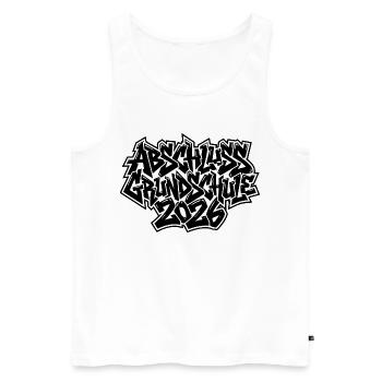 Abschluss 2026 Grundschule Graffiti - Männer Premium Bio Tank Top - Weiß - Vorne - Michal (187cm)
