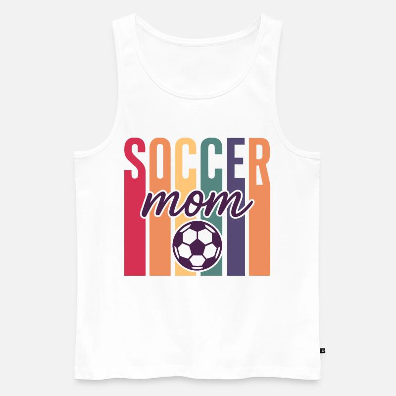 Fußball Mutter - Männer Premium Bio Tank Top - Weiß