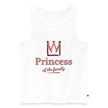Princesse de la famille - Débardeur bio Premium Homme - blanc - Devant - Michal (187cm)