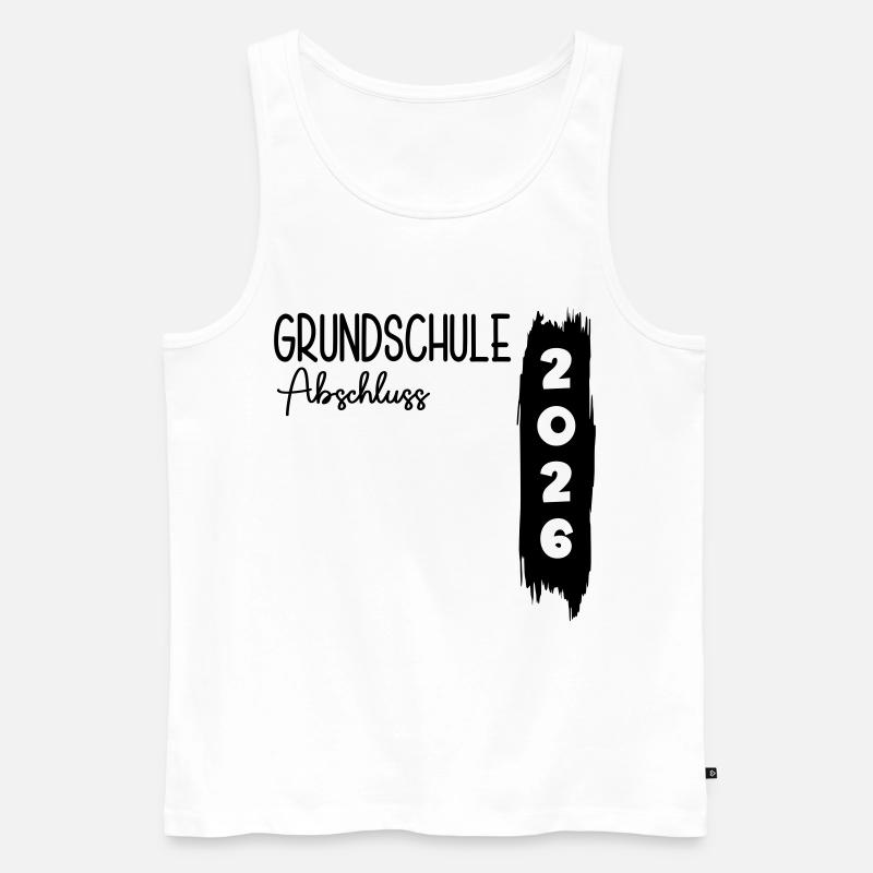 Grundschule Abschluss 2026 - Männer Premium Bio Tank Top - Weiß
