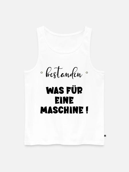 Abschluss Bestanden - Maschine - Männer Premium Bio Tank Top - Weiß