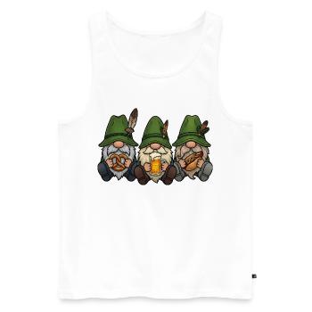 Gnomes Dwarfs Folk Festival Traditional Costumes Replacement Gift - Men's Premium Organic Tank Top - white - Front - Michal (187cm)