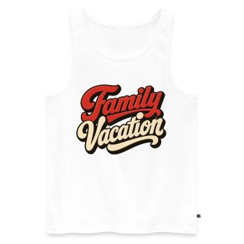 family vacation - Men's Premium Organic Tank Top - white - Front - Michal (187cm)