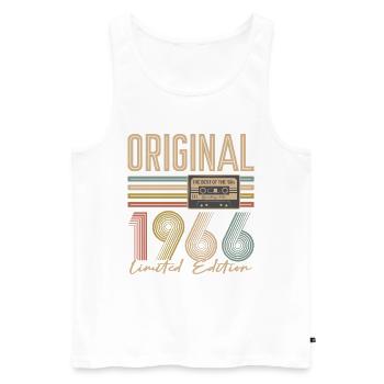 60th birthday, 60 years - Men's Premium Organic Tank Top - white - Front - Michal (187cm)