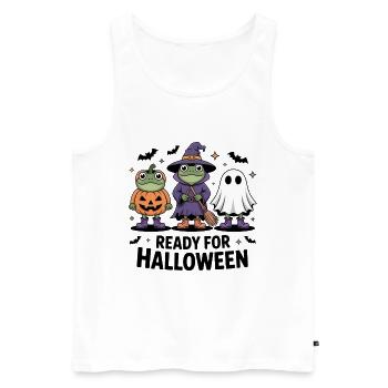 Halloween - Débardeur bio Premium Homme - blanc - Devant - Michal (187cm)