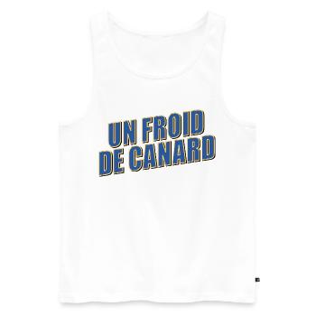Hiver Froid Canard - Débardeur bio Premium Homme - blanc - Devant - Michal (187cm)