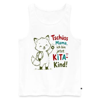 Kita Abschiedskind - Männer Premium Bio Tank Top - Weiß - Vorne - Michal (187cm)