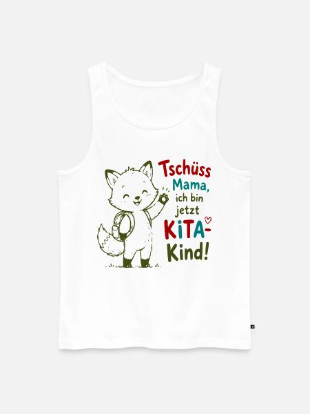 Kita Abschiedskind - Männer Premium Bio Tank Top - Weiß