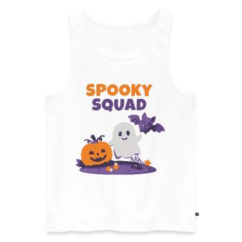 Spooky-Spooky Squad – Süßes Halloween T-Shsquad - Männer Premium Bio Tank Top - Weiß - Vorne - Michal (187cm)