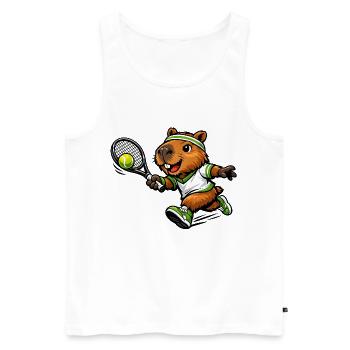 koala, poker, pokerspiel, spielkarten, pokerchips, - Männer Premium Bio Tank Top - Weiß - Vorne - Michal (187cm)
