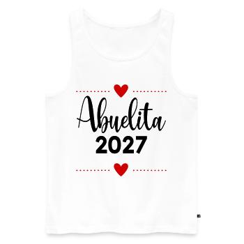 Granny Abuelita 2027, Spanien - Männer Premium Bio Tank Top - Weiß - Vorne - Michal (187cm)