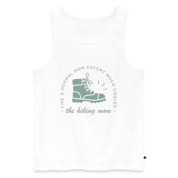 Hiking mother hiker mom aesthetic - Men's Premium Organic Tank Top - white - Front - Michal (187cm)
