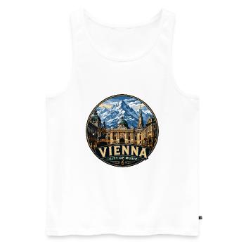 CTY02983 - Men's Premium Organic Tank Top - white - Front - Michal (187cm)