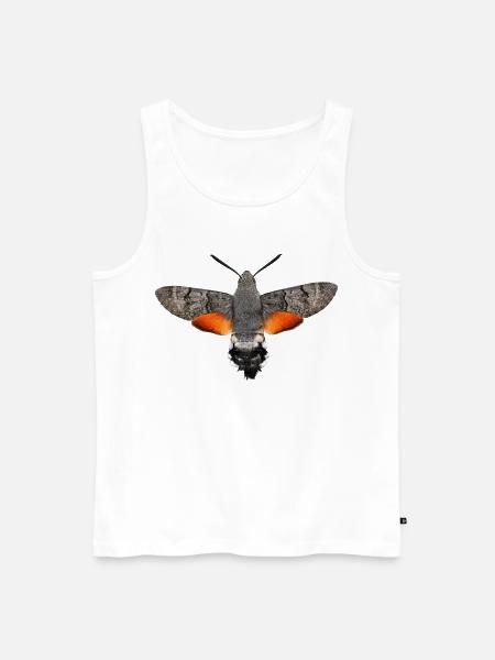 Papillon colibri Macroglossum stellatarum - Débardeur bio Premium Homme - blanc