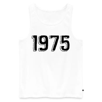 1975 - Débardeur bio Premium Homme - blanc - Devant - Michal (187cm)