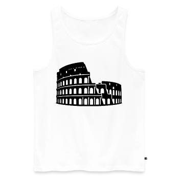 Colosseum Rome - Men's Premium Organic Tank Top - white - Front - Michal (187cm)