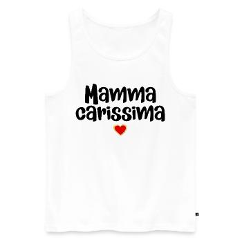 Mamma Carissima, Italia - Men's Premium Organic Tank Top - white - Front - Michal (187cm)