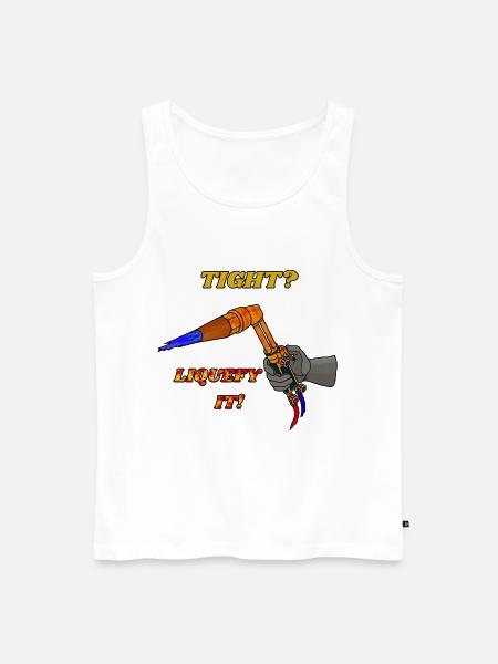 Verflüssige es fest - Männer Premium Bio Tank Top - Weiß