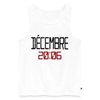 Geburtstag Dezember 2006, Französisch - Männer Premium Bio Tank Top - Weiß - Vorne - Michal (187cm)