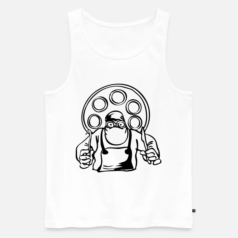 Chirurg - Männer Premium Bio Tank Top - Weiß