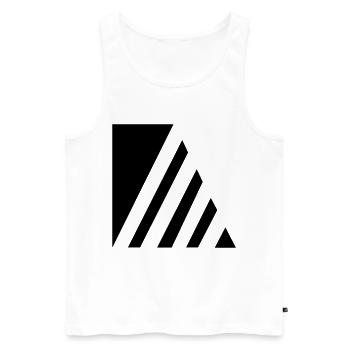 Stylish strokes - Men's Premium Organic Tank Top - white - Front - AI Model Male 178 light (178cm)