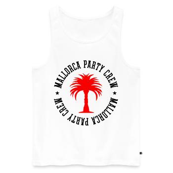 Mallorca Party Crew - Débardeur bio Premium Homme - blanc - Devant - Michal (187cm)