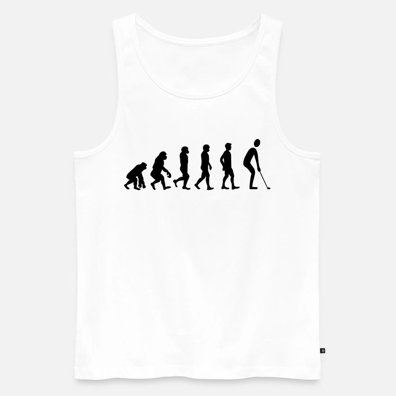 Evolution Golf - Men's Premium Organic Tank Top - white