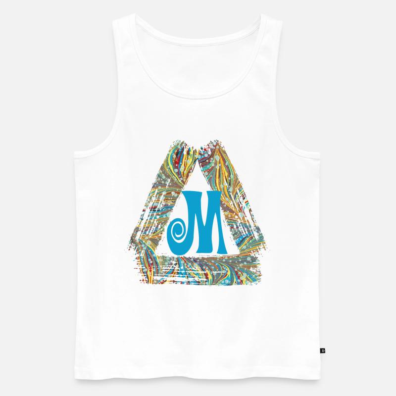 e 201 m - Männer Premium Bio Tank Top - Weiß