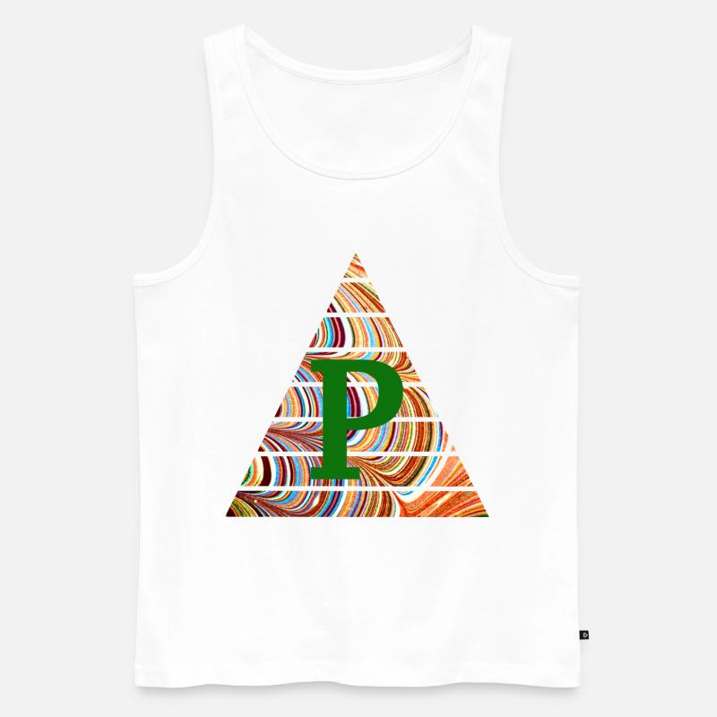 Triangle E 56 P - Débardeur bio Premium Homme - blanc