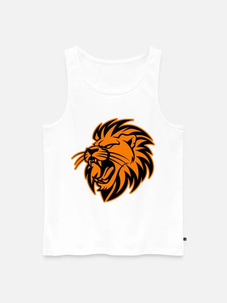 Lion Head Symbol Lion - Men's Premium Organic Tank Top - white