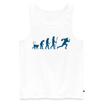 Development of a football player - Men's Premium Organic Tank Top - white - Front - Michal (187cm)