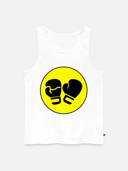Boxen Boxhandschuhe Symbol - Männer Premium Bio Tank Top - Weiß