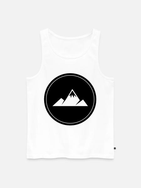 Berge Kreis - Men's Premium Organic Tank Top - white