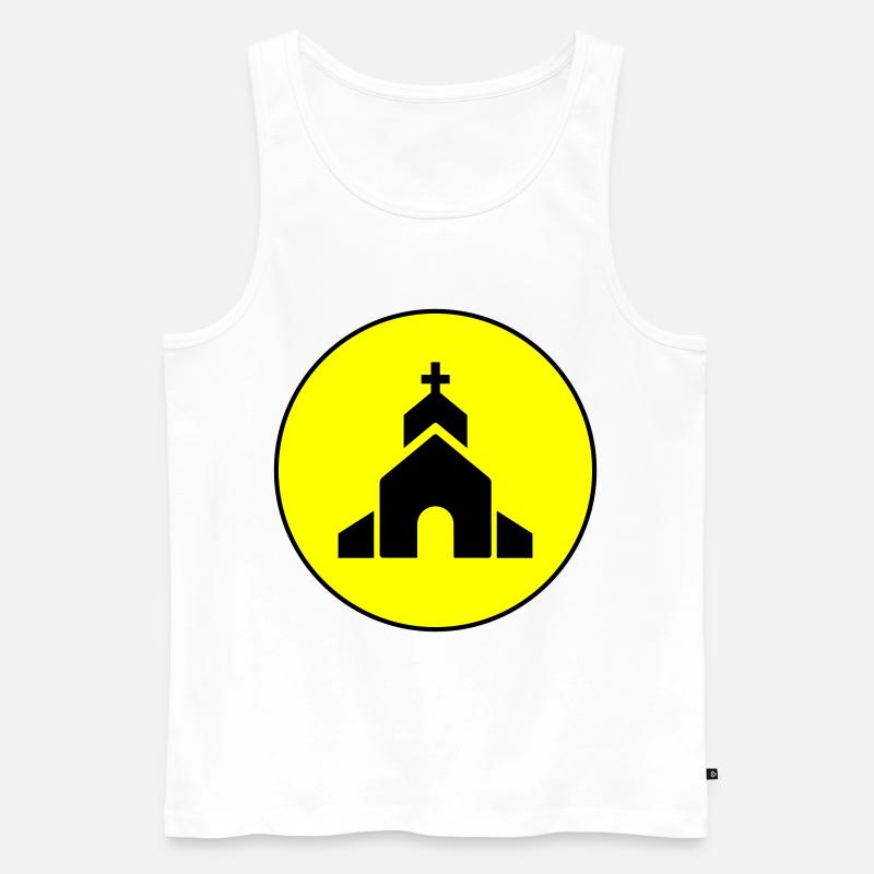 Kirche glaube - Männer Premium Bio Tank Top - Weiß