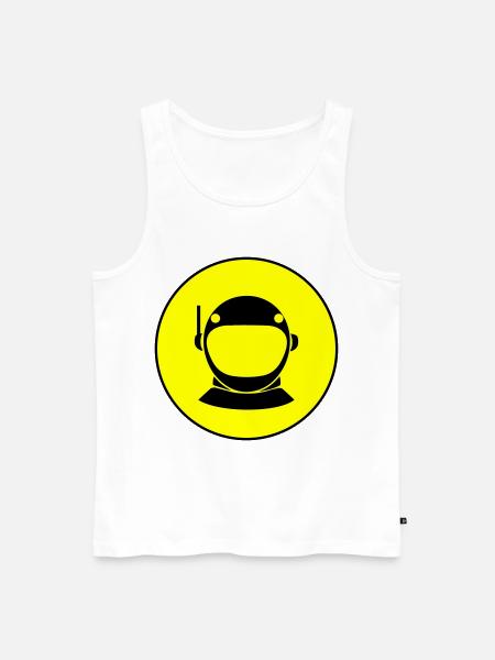 Astronaut icon icon - Men's Premium Organic Tank Top - white