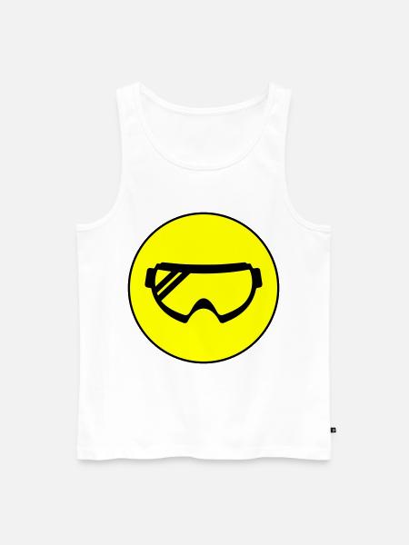 Ski goggles icon - Men's Premium Organic Tank Top - white