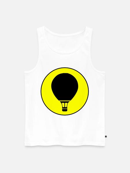Heißluftballon icon - Männer Premium Bio Tank Top - Weiß