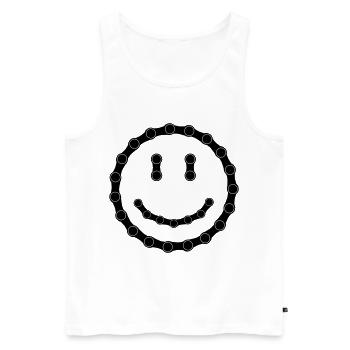Would have had bicycle chain 15 - Men's Premium Organic Tank Top - white - Front - AI Model Male 178 light (178cm)