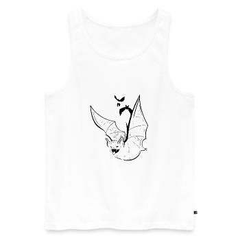 Halloween Bats - Men's Premium Organic Tank Top - white - Front - AI Model Male 178 light (178cm)