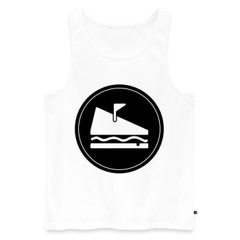 Sandwich Food - Männer Premium Bio Tank Top - Weiß - Vorne - Michal (187cm)