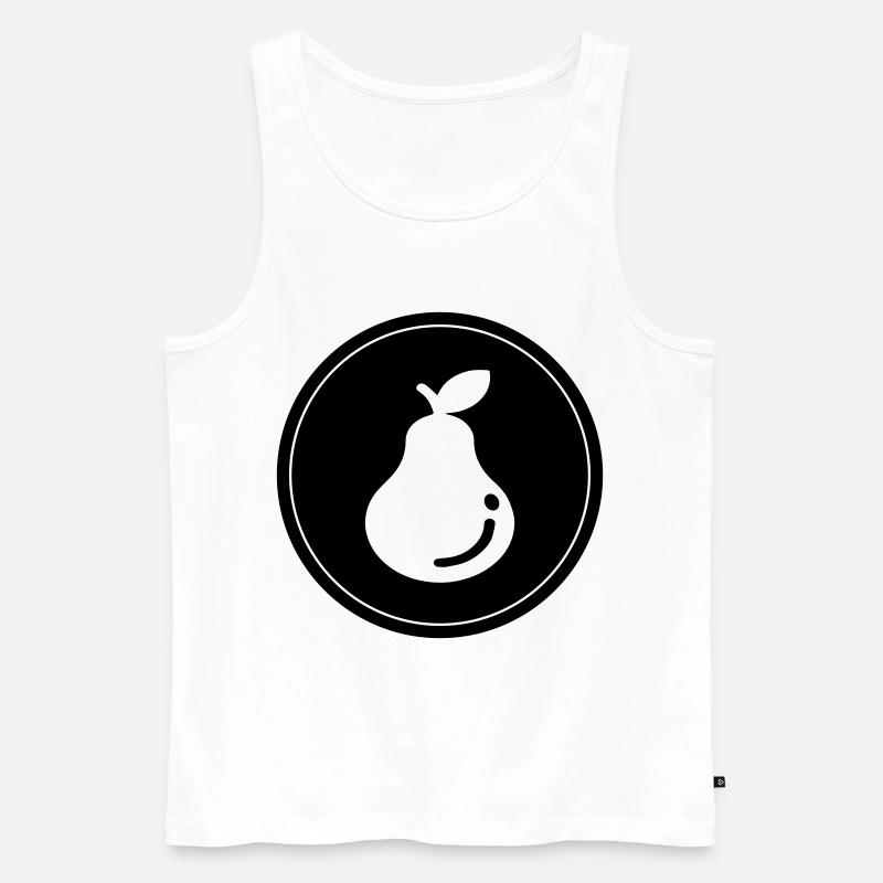Birne Obst - Männer Premium Bio Tank Top - Weiß