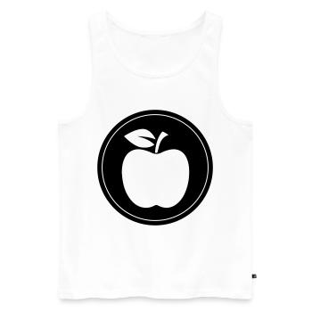 Symbole Apple - Débardeur bio Premium Homme - blanc - Devant - AI Model Male 178 light (178cm)